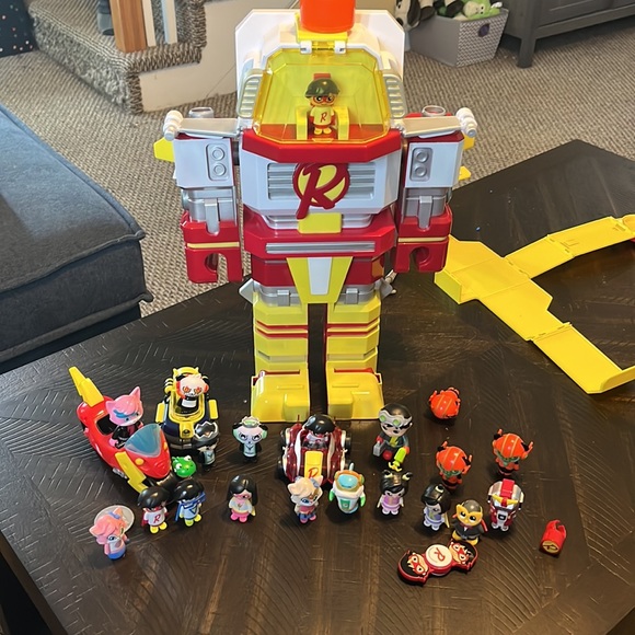 Ryan’s World Toys Ryans World Toy Lot W2 Figures 3 Vehicles And A